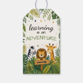 Leren is een Avontuur School Cadeaulabel (Voorkant)