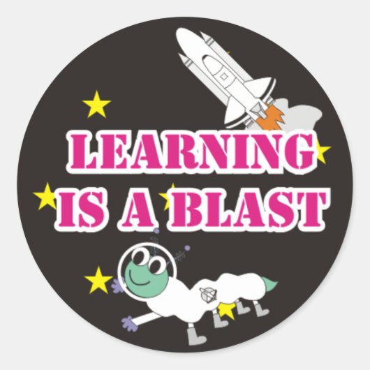 Leren is een Blast Sticker (Voorkant)