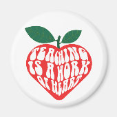 Leren is een hart- en vaatwerk magneet (Voorkant)