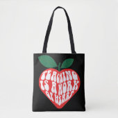 Leren is een hart- en vaatwerk tote bag (Voorkant)