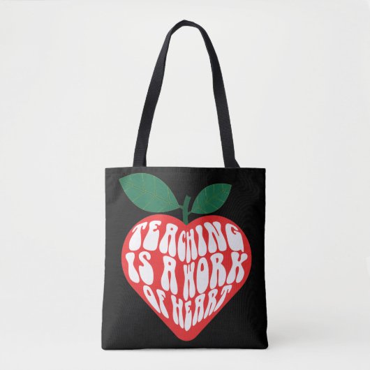 Leren is een hart- en vaatwerk tote bag (Voorkant)