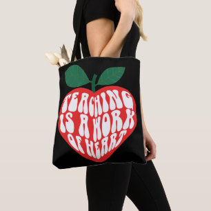 Leren is een hart- en vaatwerk tote bag