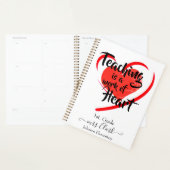 Leren is een hartgericht werk planner (Display)