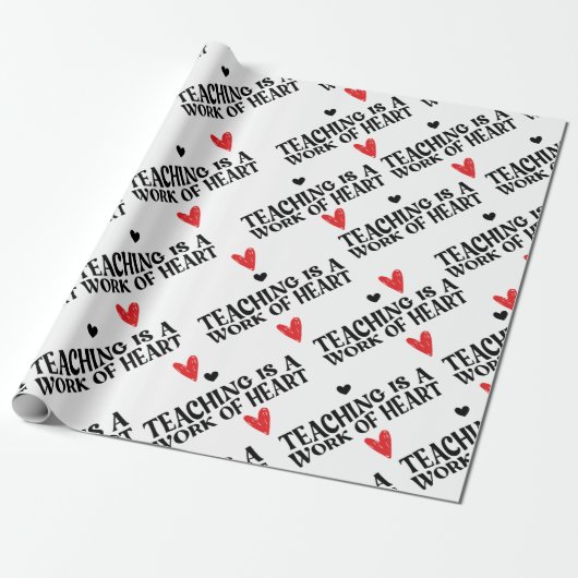 Leren is een hartverscheurend werk cadeaupapier (Uitgerold)