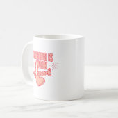 Leren is een hartverscheurend werk koffiemok (Voorkant links)