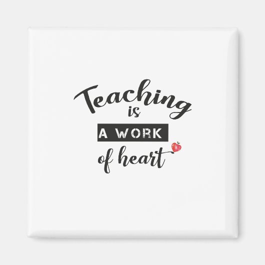 Leren is een hartverscheurend werk magneet (Voorkant)