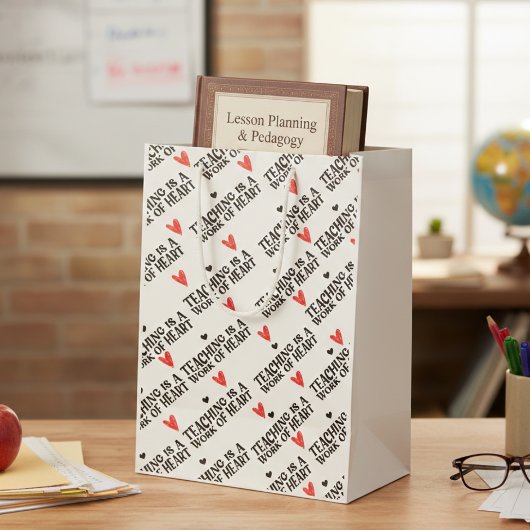 Leren is een hartverscheurend werk medium cadeauzakje