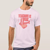 Leren is een hartverscheurend werk t-shirt (Voorkant)