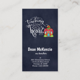 Leren is een hartverscheurend werk visitekaartje