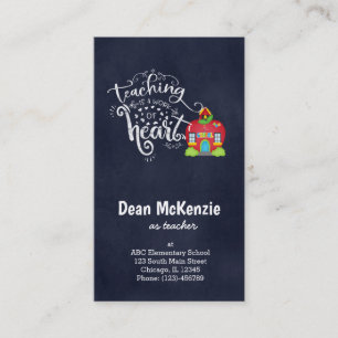 Leren is een hartverscheurend werk visitekaartje