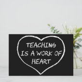 Leren is een kunstwerk briefpapier (Staand voorkant)