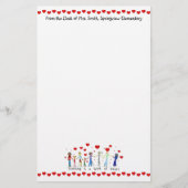 Leren is een kunstwerk briefpapier (Voorkant)