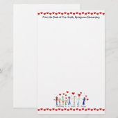 Leren is een kunstwerk briefpapier (Voorkant / Achterkant)