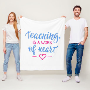 Leren is een kunstwerk fleece deken