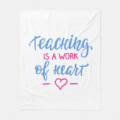 Leren is een kunstwerk fleece deken (Voorkant)