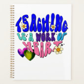 Leren is een kunstwerk - geweldig voor leraren planner (Voorkant)