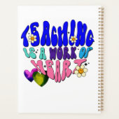 Leren is een kunstwerk - geweldig voor leraren planner (Achterkant)