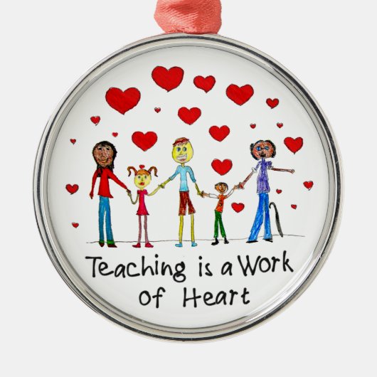 Leren is een kunstwerk glas ornament (Voorkant)