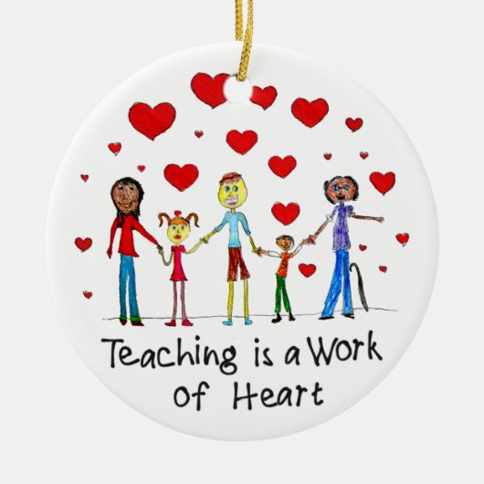 Leren is een kunstwerk keramisch ornament (Voorkant)