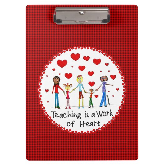 Leren is een kunstwerk klembord (Voorkant)