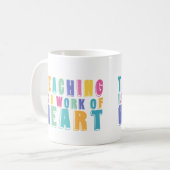 Leren is een kunstwerk koffiemok (Voorkant links)