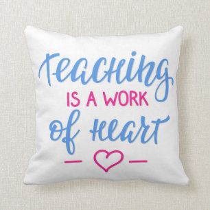 Leren is een kunstwerk kussen