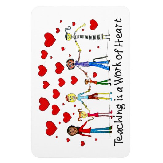 Leren is een kunstwerk magneet (Verticaal)