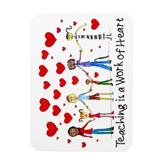 Leren is een kunstwerk magneet (Verticaal)