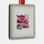 Leren is een kunstwerk metalen ornament (Rechts)