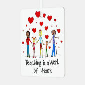 Leren is een kunstwerk metalen ornament (Voorkant links)