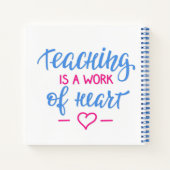 Leren is een kunstwerk notitieboek (Achterkant)