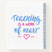 Leren is een kunstwerk notitieboek (Achterkant)