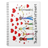 Leren is een kunstwerk notitieboek (Voorkant)