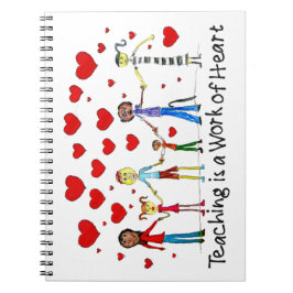 Leren is een kunstwerk notitieboek