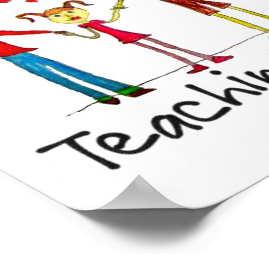 Leren is een kunstwerk poster (Hoek)