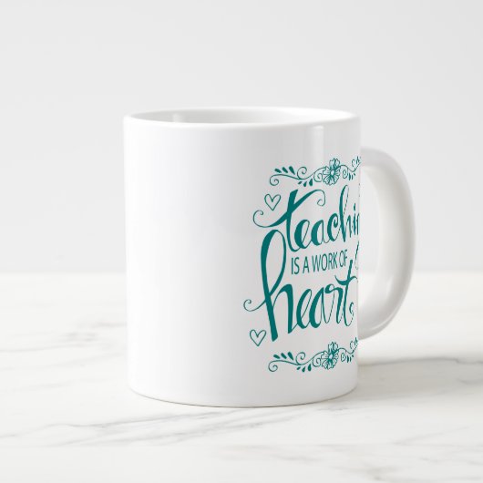 Leren is een kunstwerk | Snop. Grote Koffiekop (Voorkant rechts)