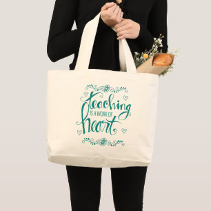 Leren is een kunstwerk   Snop. Grote Tote Bag