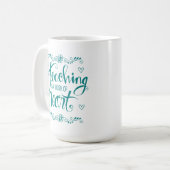 Leren is een kunstwerk | Snop. Koffiemok (Voorkant links)