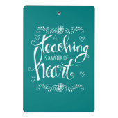 Leren is een kunstwerk | Snop. Mini Klembord (Achterkant)