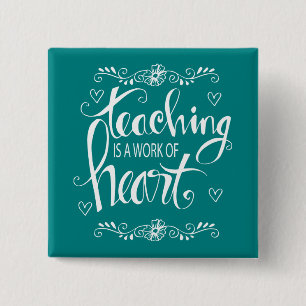 Leren is een kunstwerk   Snop. Vierkante Button 5,1 Cm