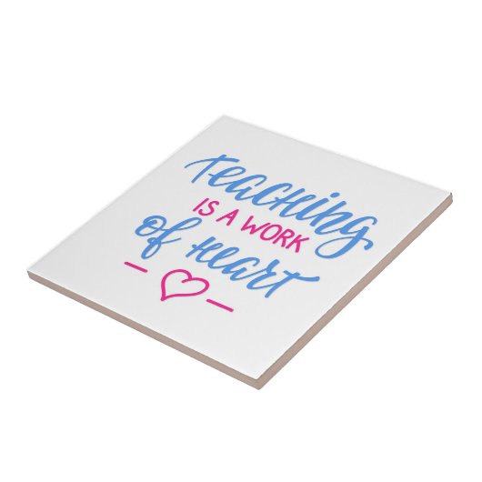 Leren is een kunstwerk tegeltje (Zijkant)