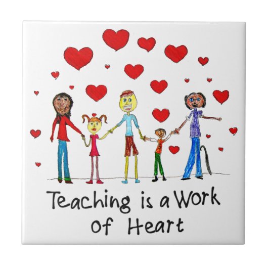 Leren is een kunstwerk tegeltje (Voorkant)