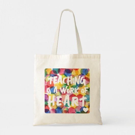 Leren is een kunstwerk tote bag (Achterkant)