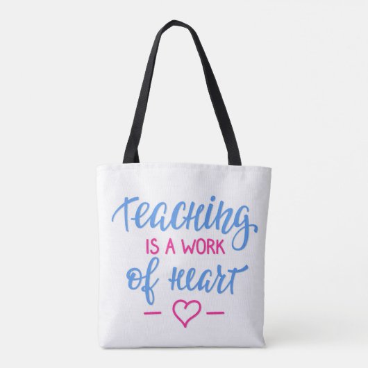 Leren is een kunstwerk tote bag (Achterkant)