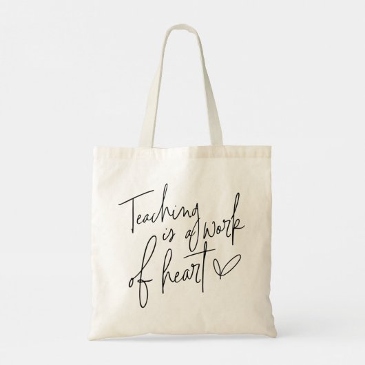 Leren is een kunstwerk tote bag (Achterkant)