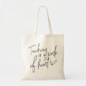 Leren is een kunstwerk tote bag (Voorkant)