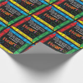 Leren is een kunstwerk - voor leraren cadeaupapier (Hoek)