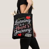 Leren is een reis van het hart tote bag (Dichtbij)