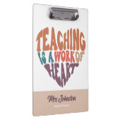 Leren is een werk van beste docent-cadeautje klembord (Rechts)