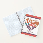 Leren is een werk van beste docent-cadeautje notitieboek (Binnen)